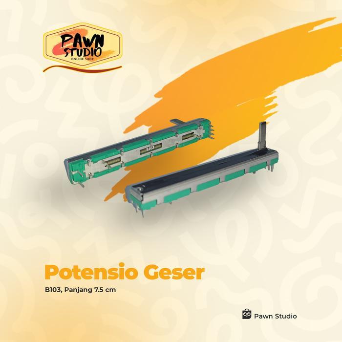 TERMURAH POTENSIO GESER MONO B103 10K / POTENSIO POTENTIO GESER 7.5CM / POTENSIO GESER KAKI 4-2P PIN