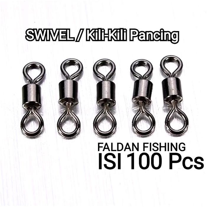 Swivel/ Kili-Kili/ Konector Pancing isi 100 pcs Laut