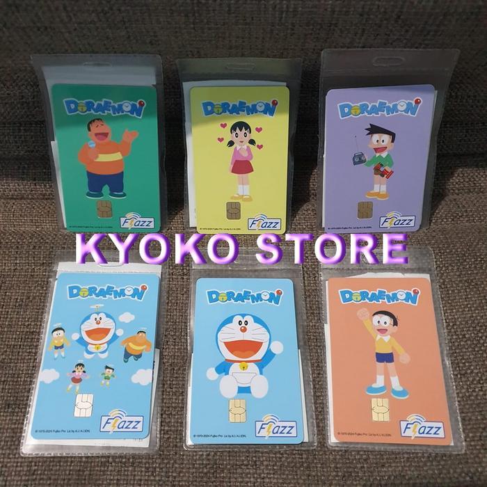 PR0M0 Kartu Flazz Doraemon 2024 Nobita Shizuka Suneo Giant Doraemon Fly Gen2 G00D QUALITY