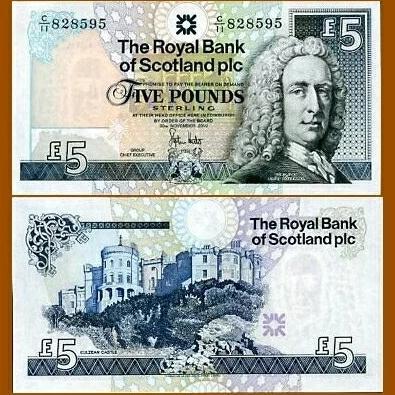 Scotland 5 Pounds 2010