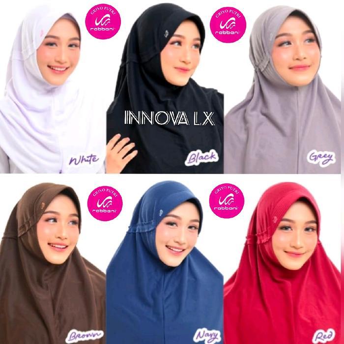 PR0M0 Rabbani - Kerudung Hijab Anak sekolah Jilbab Instan model Innova LX pita dalam ukuran S Ori