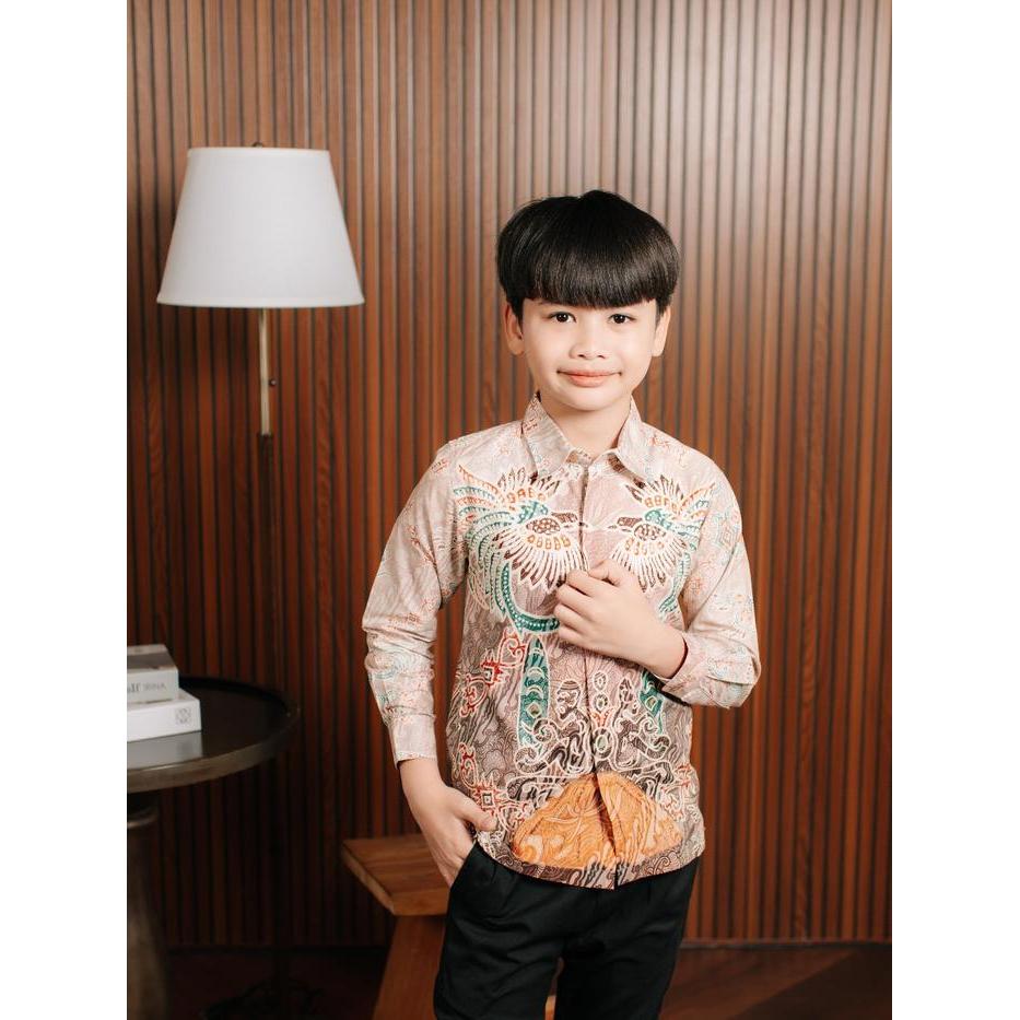 Adyatma Ravela Pink Kemeja Batik Anak Pria Kemeja Batik Anak Cowok Katun Terlaris