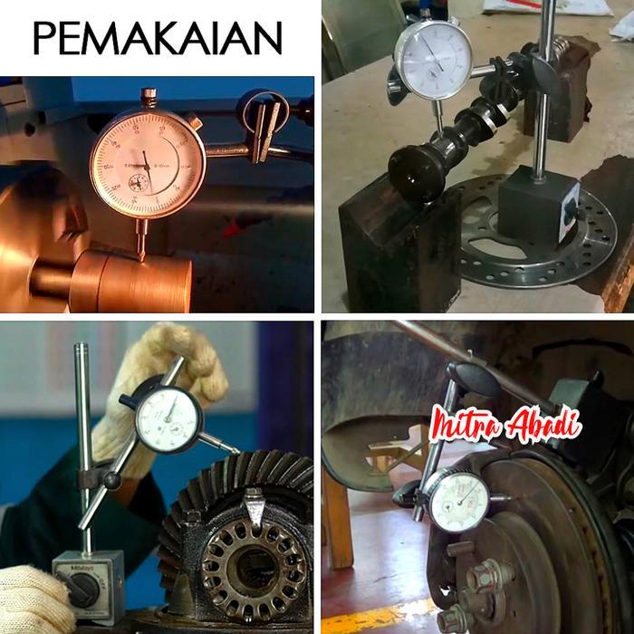 Terbaik Mechanical Dial Indicator / Dial Gauge Tester Alat Ukur Kerataan Murah