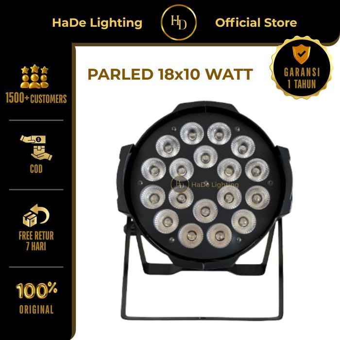 PROMO Par Led 18x10 Watt Fullcolor - Lampu Parled 18x10 Watt 4in1 BISA GRAB