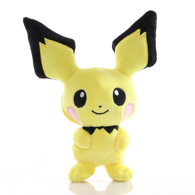 25cm TAKARA TOMY Pokemon Pichu Plush Toys Doll Cute Pichu Plush Soft Stuffed Animals Toys for