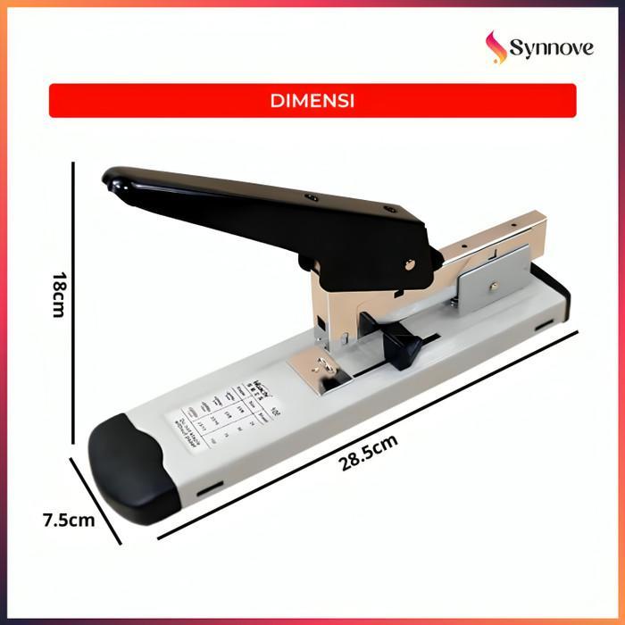 Staples Besar Kapasitas 120 Lembar Stepler Kertas Tebal Staples Jilid Buku Stapler Heavy Duty Hekter