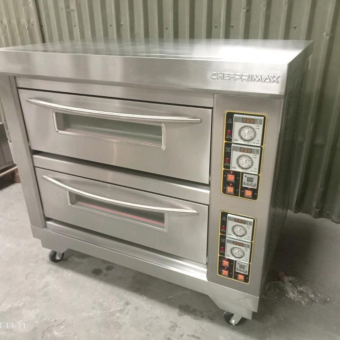 Oven 2 Deck 4 Tray CHEFPRIMAX GAS Garansi Pabrik