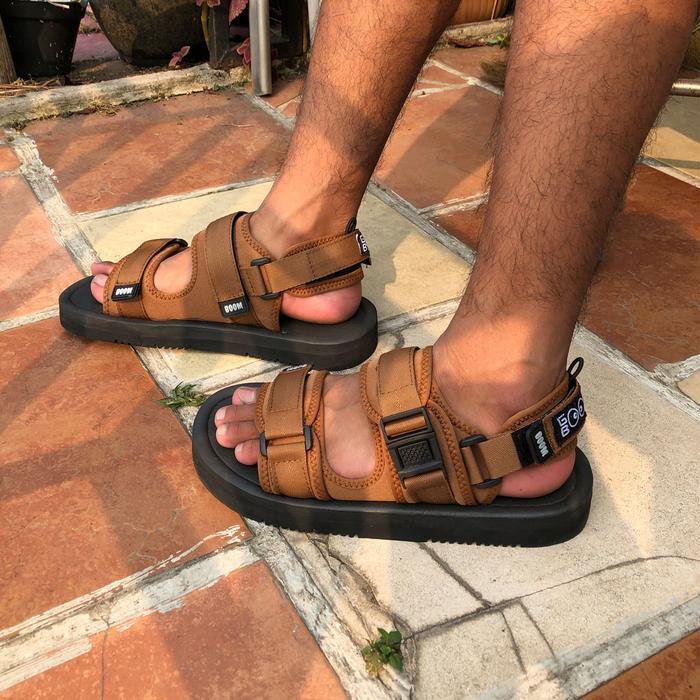 Premium Sandal Gunung Casual Boomboom Pria Wanita Sendal Tali Wanita Korea Unisex 36 - 44 Karet