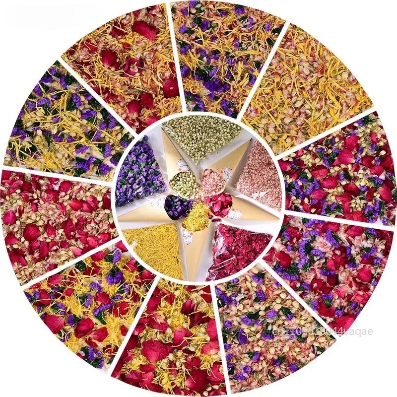 200g Natural Dried Flowers Chamomile/Rose/Butterfly Orchid/Jasmine/lavender Aromatherapy, Sachet,