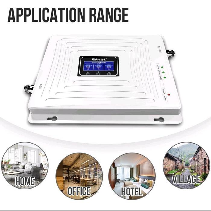 Promo Lintratek Triband Repeater Booster Penguat Penstabil Jaringan 2G/3G/4G/5G Sinyal Signal