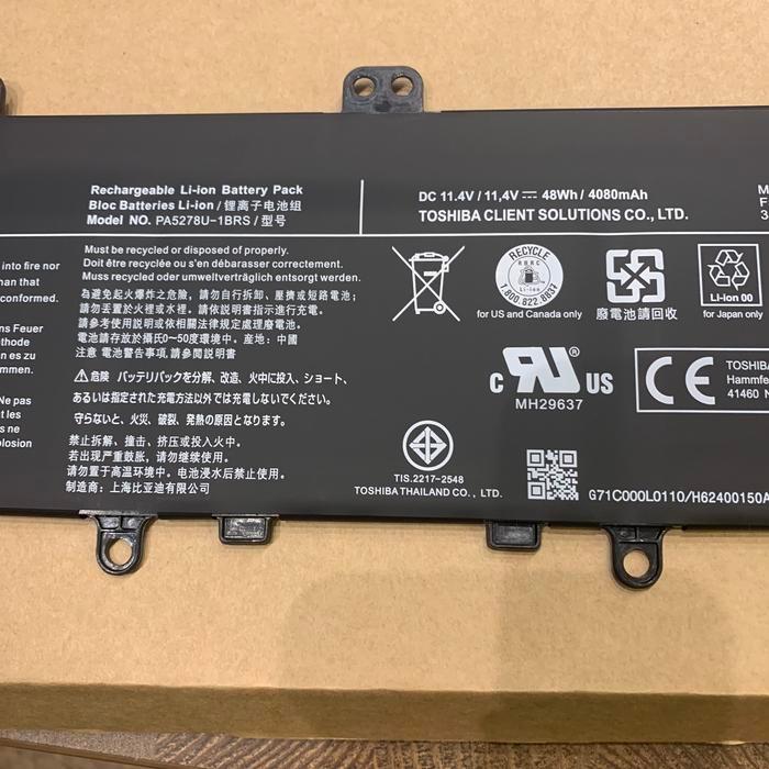 Promo Baterai Toshiba Portege X30-D X30-E X40-E X40-D Pa5278U 1Brs X30-D-13Z Terlaris