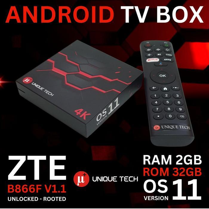 Stb Zte B866F Os 11 Ram 2Gb Unlock Root Full Set Android Tv Box Akun Diskon Sell