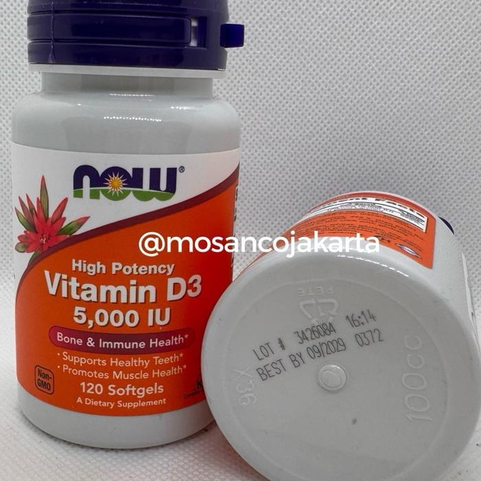 Terlaris Vitamin D3 5000Iu Now Vitamin D3 5000Iu Isi 120