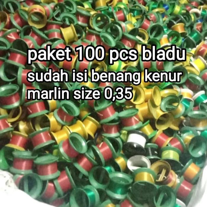 MURAH 100 pcs bladu tempat kenur layangan bahan plastik isi kenur