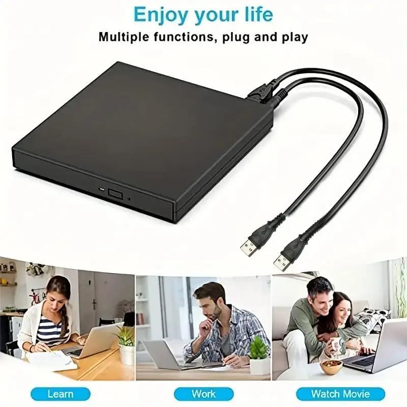USB 2.0 External CD DVD Reader CD/DVD/VCD Drive USB2.0 External Disk Drive CD-ROM DVD-ROM Optical
