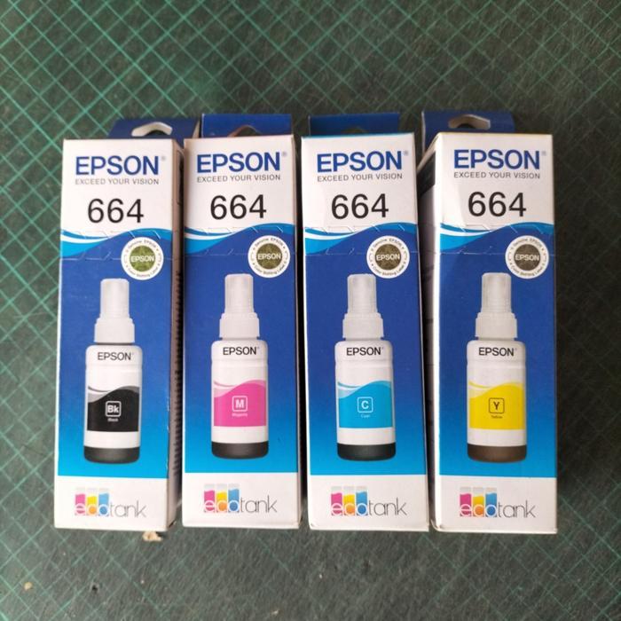 tinta epson 664 original epson - hitam