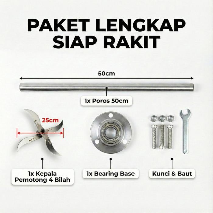 Alat Potong Rumput Sayur Modifikasi Bor Tangan Mesin Pencacah Pakan Ternak Ayam Bebek Pengaduk