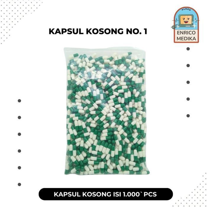 Kapsul Kosong - Kapsul Kosong Ukuran 1/ Cangkang Kapsul Kosong Terlaris