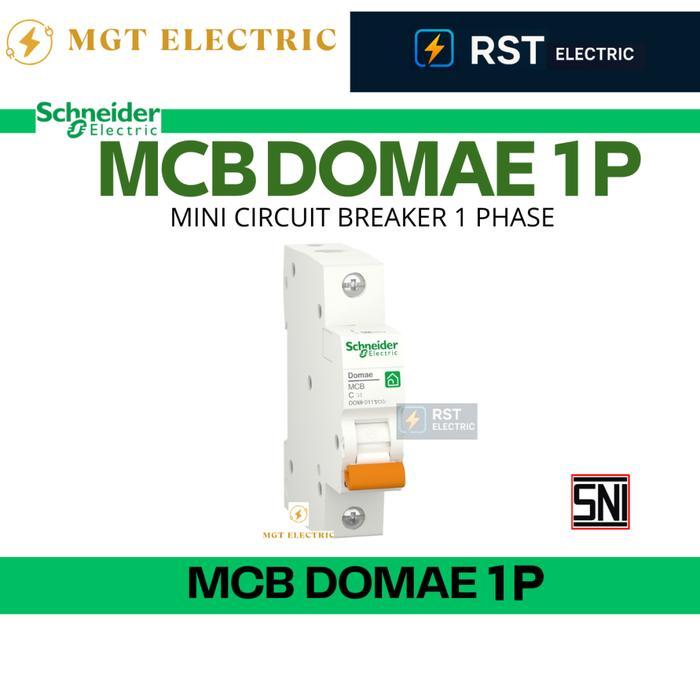 Ada Stok SCHNEIDER MCB DOMAE 1P 2A s.d. 63A 6kA - DOMF011**