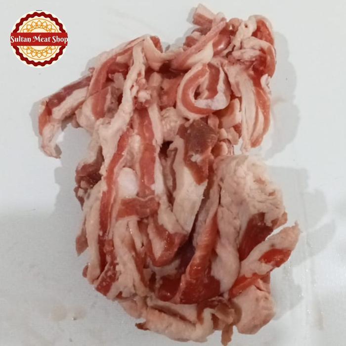 Tetelan Lemak Trimming, ujung daging slice cocok untuk tetelan bakso, kuah bakso, sop, soto