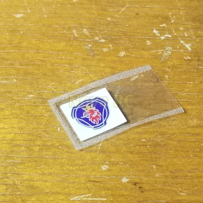 Emblem 3D stiker depan scania king RC truck 1/14