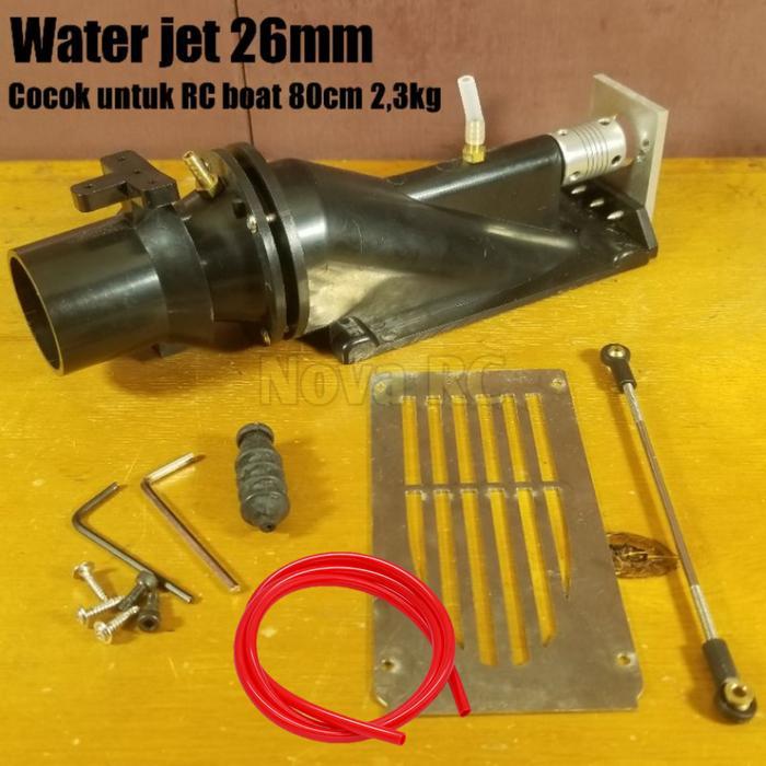 Turbo jet water thruster 26mm cocok untuk rc boat 80cm / 2.8kg