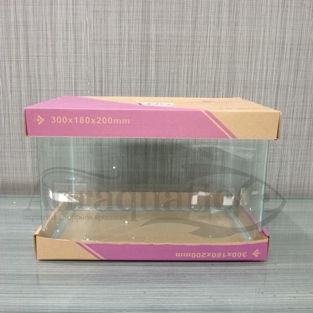Terlaris Aquarium Bending Lepet 30Cm Uk. 30X18X20 Cm Akuarium Kaca Sisi Lengkung
