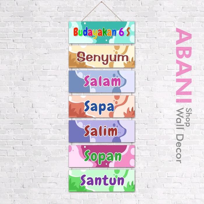 Hiasan Dinding Kelas TK SD SMP Dekorasi Dinding Kelas 6S