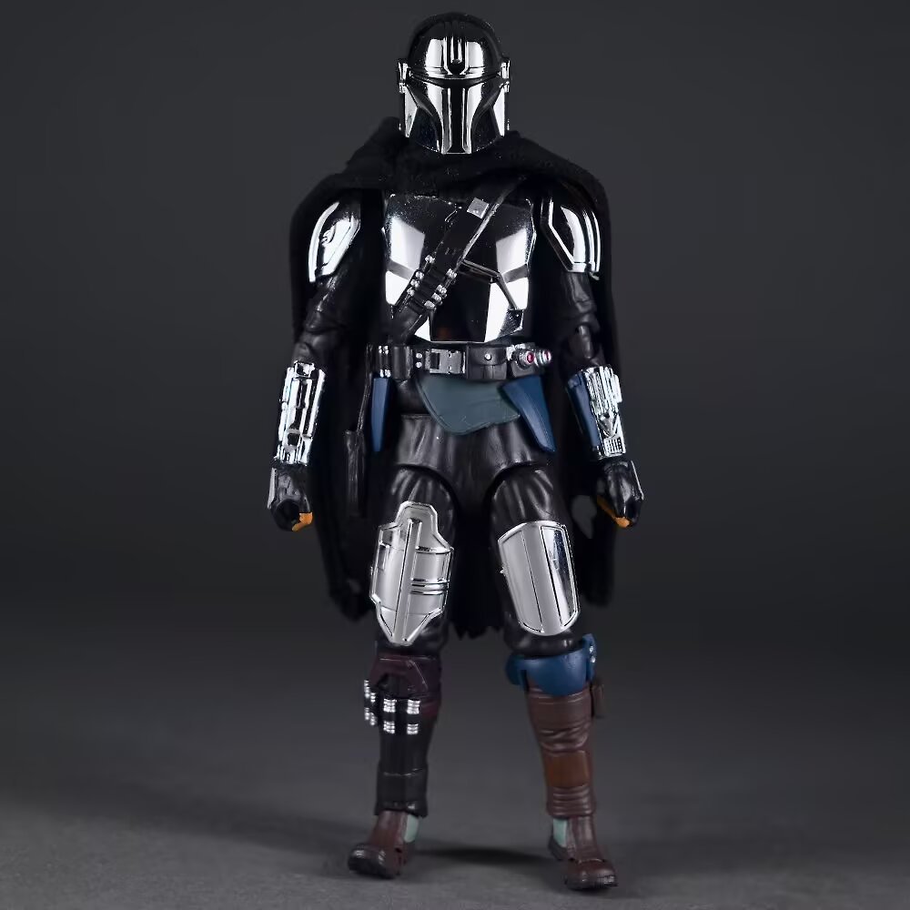 New Mafex 256 Figures Star Wars The Mandalorian Chrome Ver Anime Action Figures Collectible Ko Model