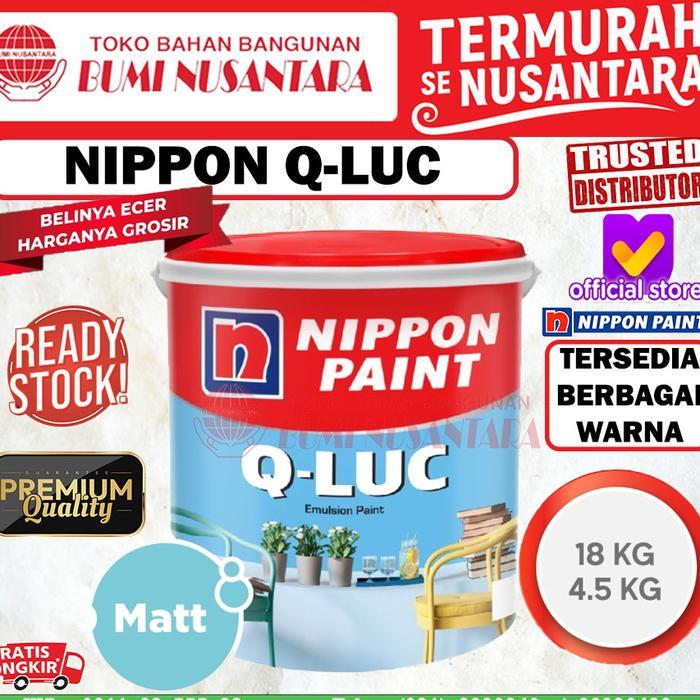 Promo Nippon Paint Qluc 5Kg Cat Interior & Exterior Nippon Qluc Ukuran 5Kg Wall Paint Premium