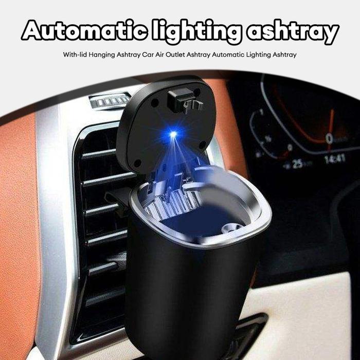 Asbak Gantung dengan Tutup Asbak Ventilasi Udara Mobil Asbak Otomatis