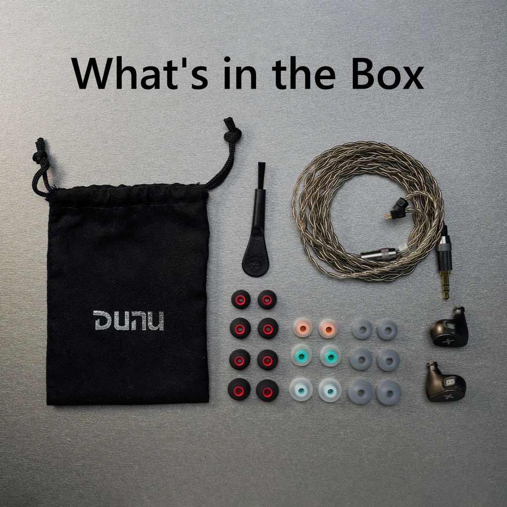 DUNU Titan X HiFi IEM Earphones Dual Magnetic Dynamic Driver Metal Alloy Housing 3.5mm/TypeC Mic