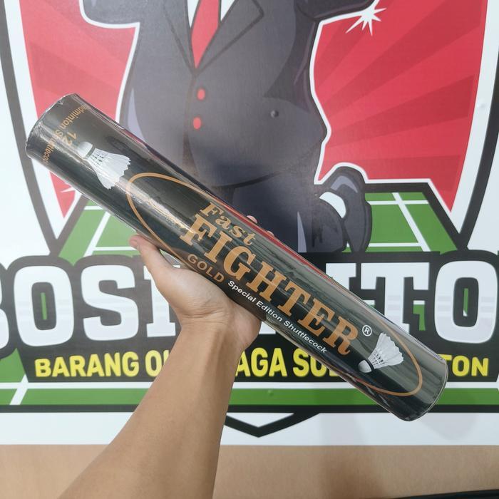 Fighter Gold Shuttlecock Kok Badminton Bulu Tangkis Original