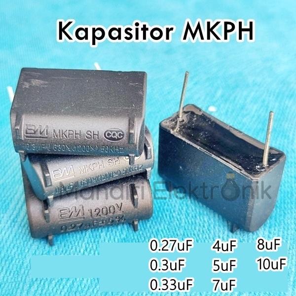 Kapasitor Mkp Mkph 0,27Uf 0,3Uf 0,33Uf 5Uf 8Uf Vertikal Kapasitor