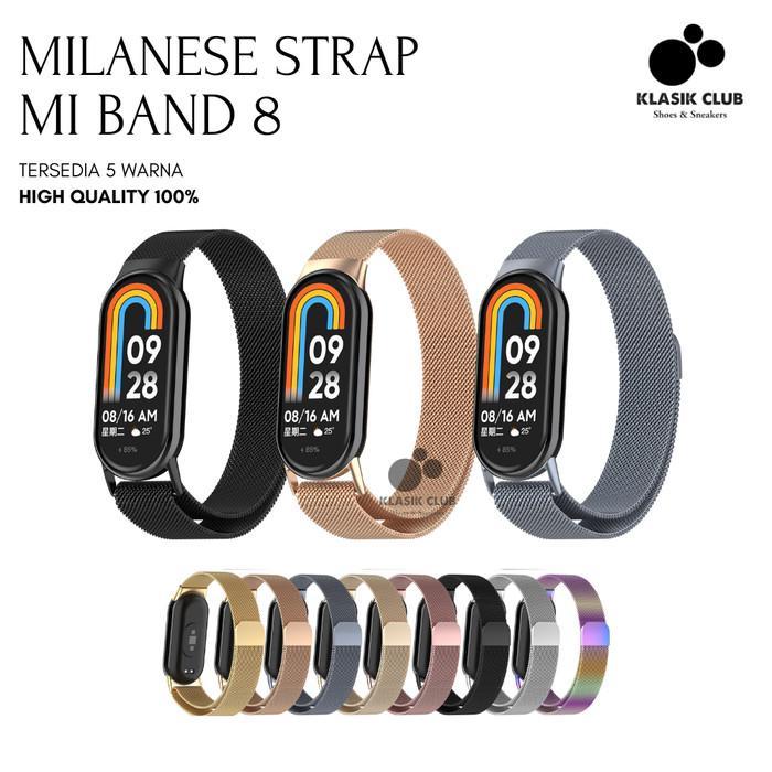 Strap Xiaomi Mi Band 8 Stainless Tali Xiaomi MiBand 8 Milanese Loop