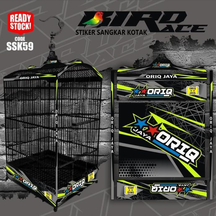 TERMURAH Stiker Decal SANGKAR KOTAK KK No. 1 KK No 2 KK No 3 Sangkar EBODJAYA 4 READY STOCK