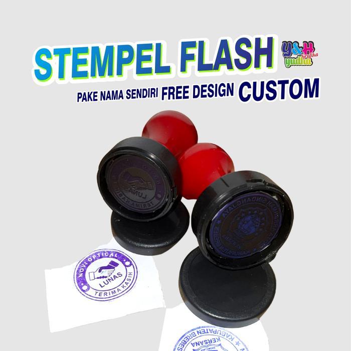 Stempel Flash Stempel Otomatis / Stempel Custom / Stempel Nama Sendiri / Stempel Toko / Cap Stempel