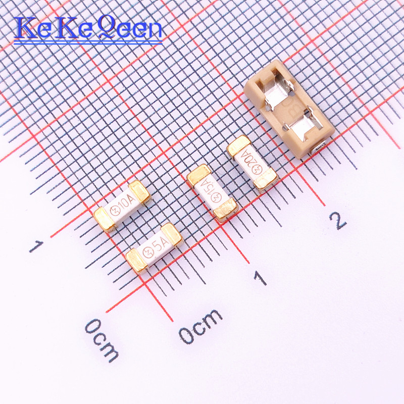 100PCS 1808 125V 0451 SMD Fast blow Fuse 0.25A 0.5A 0.75A 1A 2A 3A 4A 5A 6.3A 8A 10A 12A 15A 20A