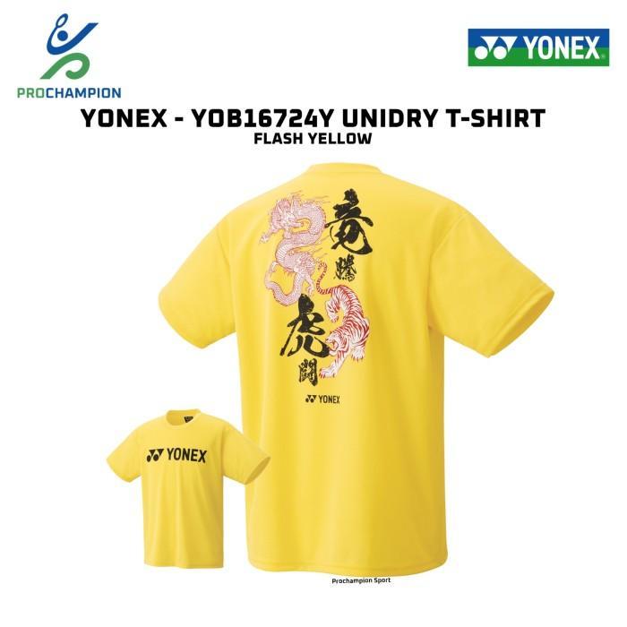 Special Made Japan Kaos Badminton Pria Lengan Pendek Bahan Kering Cepat Anti UV Kuning - M Japan Kao