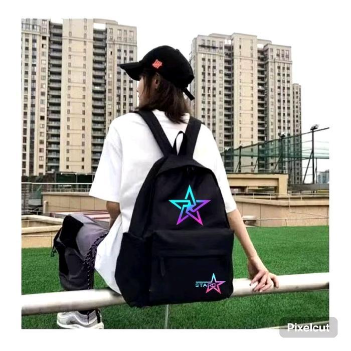 DISKON Star Bags tas ransel best seller karakter ( Galaxy Stars ) tas backpack punggung pria dan