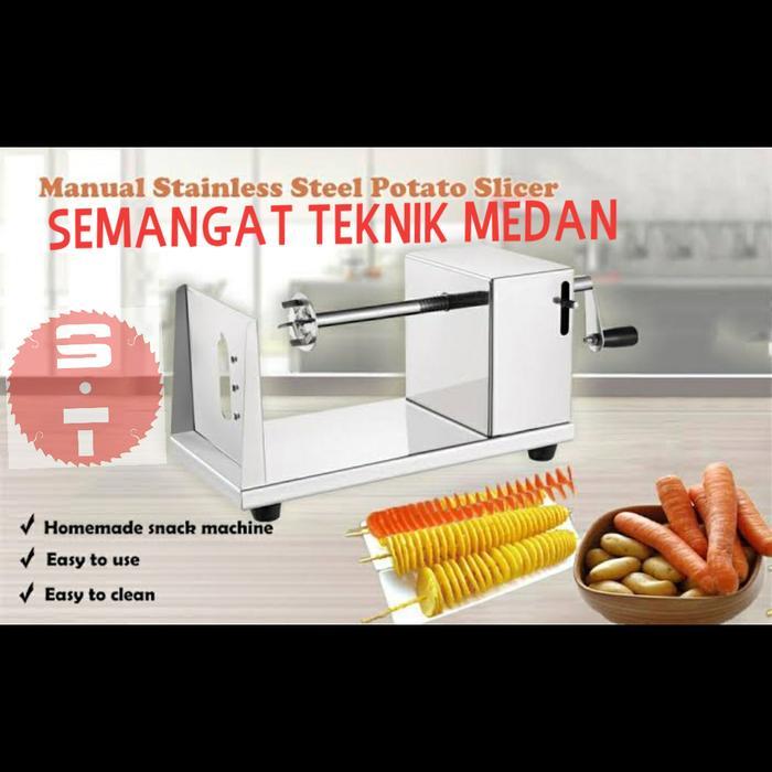 PEMOTONG POTONG KENTANG ALAT PEMOTONG POTONG KENTANG SPIRAL MANUAL TWISTED POTATO SLICER KENTANG SPI