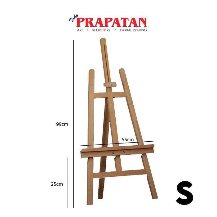 Premium Standar Lukis Kaki Tiga Prapatan / Painting Easel Original