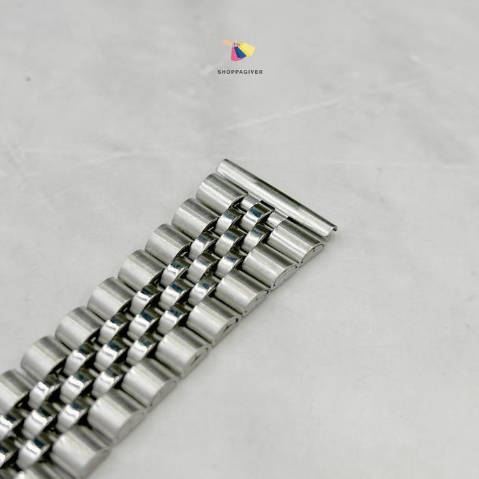 Jubilee Strap Tali Stainless Steel Classic Silver 18MM 20MM 22MM Standard Lug Strap Lurus