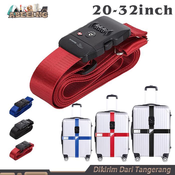 Strap Koper TSA Tali Koper Pengaman Koper Lipat Kunci Koper Belt Cross Lock TSA Tali Koper Silang