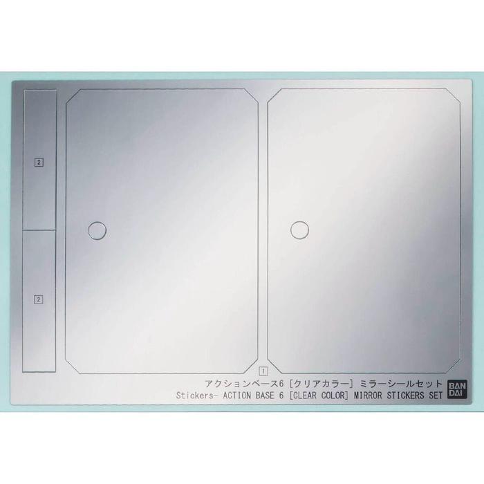 Terlaris Action Base 6 Clear Color Mirror Sticker Set