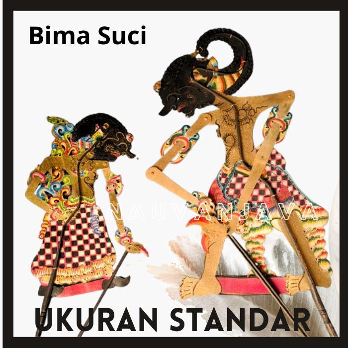 Wayang Kulit Bima Suci Pasangan Werkudoro dan Dewa Ruci Ukuran Standar Kualitas baik