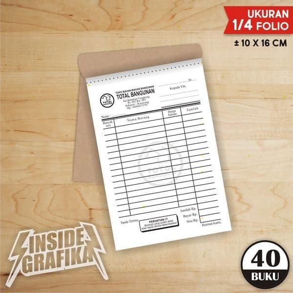 Cetak Bikin Nota Penjualan Kuitansi Jual Beli Kwitansi Bon Rangkap 2