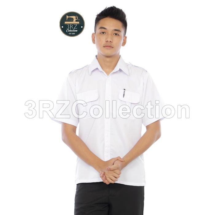 DISKON Baju Seragam Putih Dinas PDH Pria Kemeja Putih Dinas PDH Atasan Putih Pria Kemeja Pdh Putih