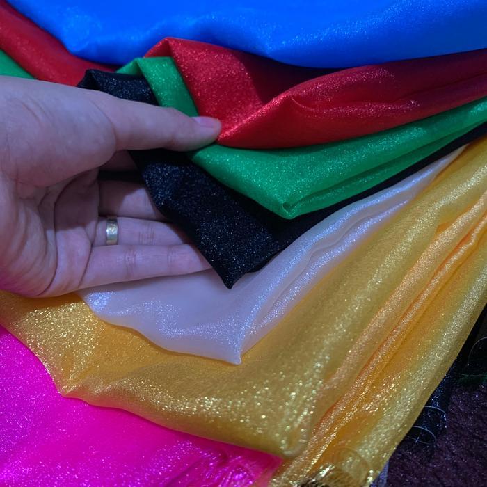 SIAPKIRIM 1 Meter Kain Bahan Umpan Bulu Bulu Sabiki - Kain sutra - Kain Satin - Kain kaca Sabiki
