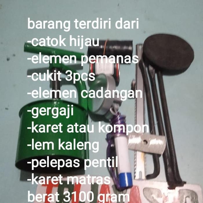 Alat Tambal Ban Listrik Hijau Satu Set Lengkap Termurah